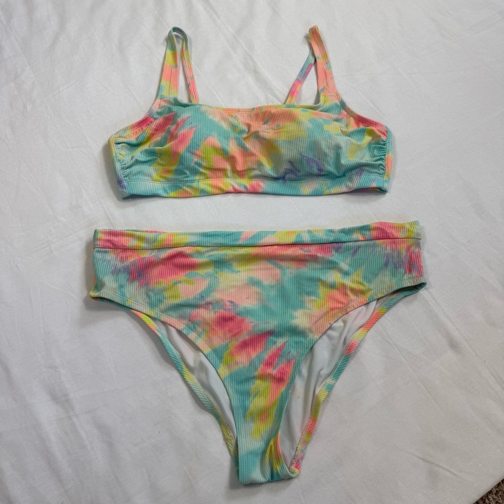 Xhilaration Pastel Tie-Dye Bikini size 20W